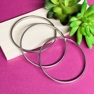 3 Edforce Bangle Bracelets Stainless Steel